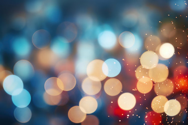 Colorful bokeh lights creating a vibrant and festive atmosphere - yliv