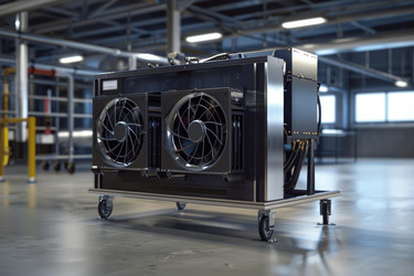 Crypto currency mining rig using powerful computer graphic cards - yliv
