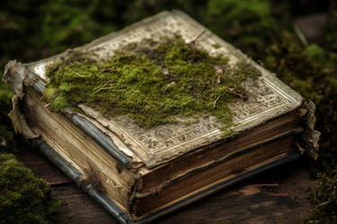 древний книжный мох. генеративный контент - yliv