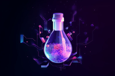 инновационное научное вещество в тестовом флаконе. генеративный контент - yliv