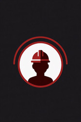 плоская векторная иконка цур 8 "достойная работа" официального темно-красного цвета и круглой рамки на белом фоне, изображение, сгенерированное искусственным интеллектом - yuyu