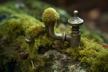 грязные водопроводные краны. генеративный контент - yliv