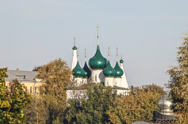 Церковь Спаса на Городу (Спасо-Нагородская церковь, церковь Происхождения Честных Древ Креста Господня, что на Городу), приходской православный храм в историческом центре Ярославля, 2024 - Tatiana_Panova