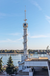 Часовая башня Ярославского речного вокзала, 2024 - Tatiana_Panova