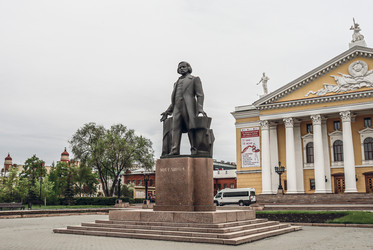 Памятник композитору М. И. Глинке на площади Искусств, Челябинск, 2024 - Tatiana_Panova