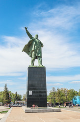 Памятник В.И. Ленину в Уфе на площади Ленина, Республика Башкортостан, Россия, 2025 - Tatiana_Panova