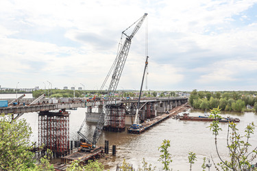 Ремонт Бельского моста через реку Белую, Уфа, Республика Башкортостан, Россия, 2025 - Tatiana_Panova