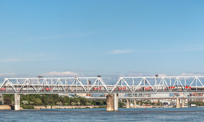 Железнодорожный мост через реку Обь, Новосибирск, Россия, 2024 - Tatiana_Panova
