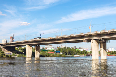 Димитровский мост через реку Обь, Новосибирск, Россия, 2024 - Tatiana_Panova