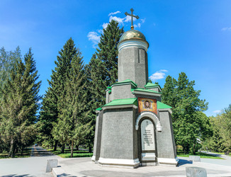 Часовня во имя Святого Георгия Победоносца в сквере Славы, Новосибирск, Россия, 2024 - Tatiana_Panova