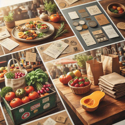 плоская векторная инфографика рекомендаций по безопасности пищевых продуктов с указанием температуры, гигиены и правил хранения, сгенерированное искусственным интеллектом изображение - yuyu