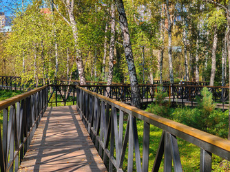 Мостики - тропинки в речном парке - Roman Kh.