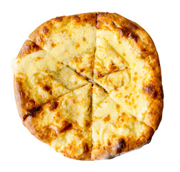 Megrelian khachapuri cheese filled bread isolated - vale