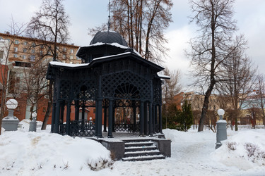 Гарден-коттедж зимним днем в Саду Эрмитаж, Москва - kostya6969