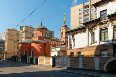 Церковь Афанасия и Кирилла, патриархов Александрийских, на Сивцевом Вражке. Филипповский переулок на Арбате в Москве - kostya6969