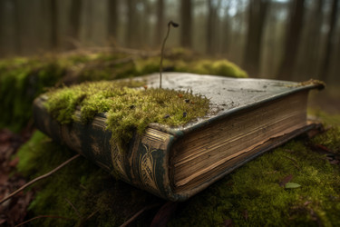 древний книжный мох естественного леса. генеративный контент - yliv