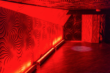 Nightclub hall with a bright red illumination - paha_l