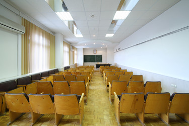 SAMARA, RUSSIA - NOV 7, 2016: Modern empty classroom in branch of - paha_l