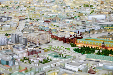 москва, россия - 20 декабря 2014 года: миниатюра манежной площади и - paha_l