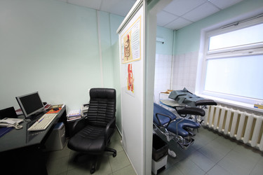 RUSSIA, MOSCOW - AUG 31, 2015: interior of exam room - paha_l