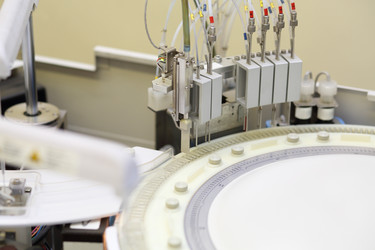 Automatic biochemical analyzer of blood, close-up - paha_l