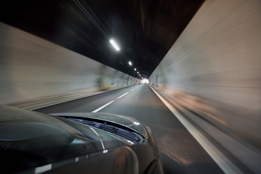 View at illuminated tunnel from right side of - paha_l