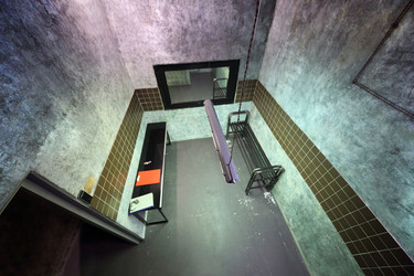 MOSCOW, RUSSIA - MAR 11, 2015: Location, X-Files, Zone-51, interior of - paha_l