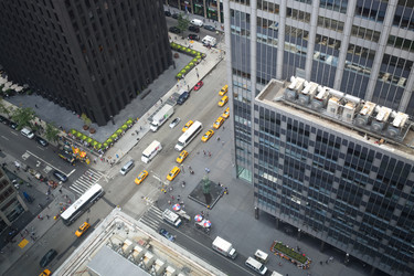NEW YORK - August 22, 2014: View from New York Hilton Midtown Hotel - paha_l