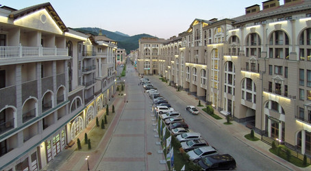 SOCHI, RUSSIA - AUG 1, 2014: The buildings of Gorky Gorod Apartments - paha_l