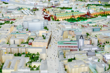 москва, россия - 20 декабря 2014 г.: макет тверской улицы на вднх - paha_l