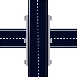 перекресток эстакад, показывающий соединение дорог и моста - alexzel21