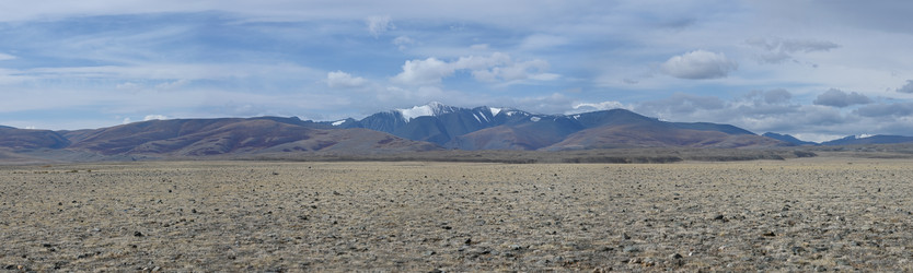 панорама северо-чуйского хребта в горах алтая, россия - alkir