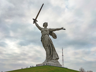 Скульптура Родина-Мать зовет на Мамаевом кургане, Волгоград, Волгоградская область, Россия, 2021 - Tatiana_Panova