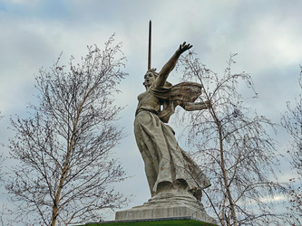 Скульптура Родина-Мать зовет на Мамаевом кургане, Волгоград, Волгоградская область, Россия, 2021 - Tatiana_Panova