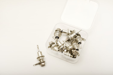 Iron zener diodes in a box. High‑power diodes. Old semiconductors - LushchikovValeriy