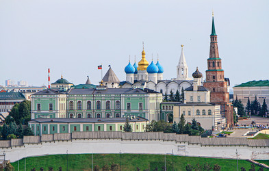 Панорама Казанского Кремля, Казань, Республика Татарстан, Россия - Tatiana_Panova