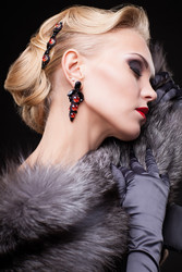 Blonde woman in fur - Serg Zastavkin
