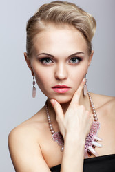 Blonde woman with necklace - Serg Zastavkin