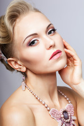 Blonde woman with necklace - Serg Zastavkin