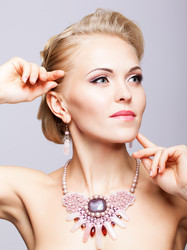 Blonde woman with necklace - Serg Zastavkin