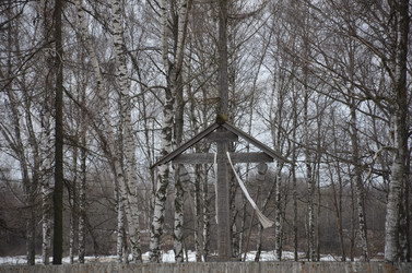памятный соловецкий деревянный придорожный крест - Andrew_Swarga