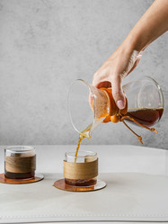 Preparing coffee in a pour‑over coffee maker - JuliaLavleis