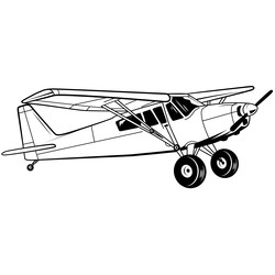 Самолет STOL bush в полете - banto212