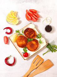 домашние куриные котлеты с куриным фаршем, луком, помидорами, лимоном, чесноком,,рецепт аппетитных шницелей и стейков из говядины, варианты меню для кафе , баннер для заведения быстрого питания - svetlanabalyn